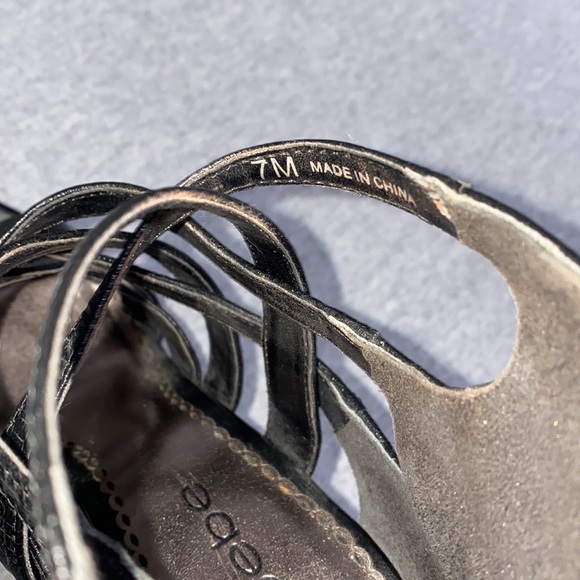 Bebe Adrianna Strappy Platform Heels Size 7 - Picture 8 of 11